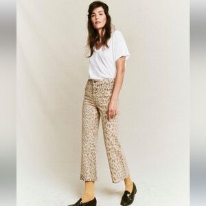 Used THE GREAT. Kick Bell Vintage Leopard Jean 30